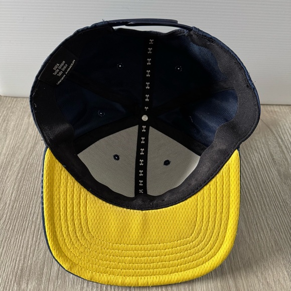 Under Armor Snapback Flat Brim SC30 Hat - Blue/Yellow - Picture 4 of 8